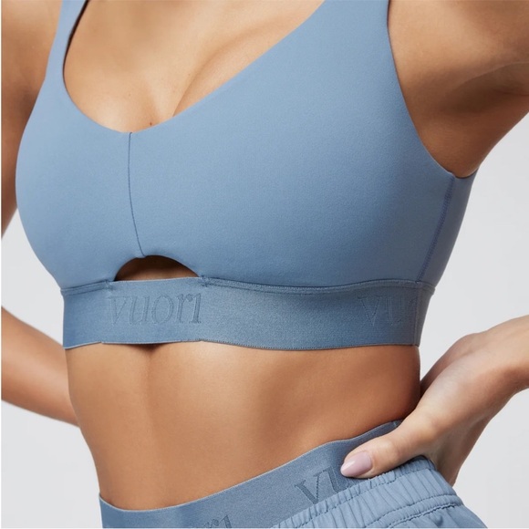 Vuori Women's Slate Blue Sports Bra - Picture 3 of 7